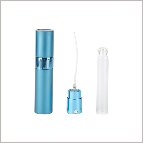 blue refillable travel perfume bottle for 8-10ml