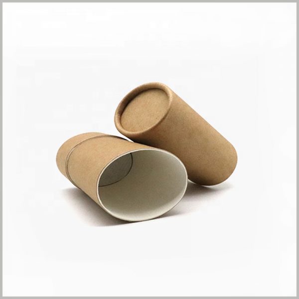 brown Oval deodorant packaging. The appearance of the kraft paper deodorant package is brown, with a classic visual effect, very attractive.