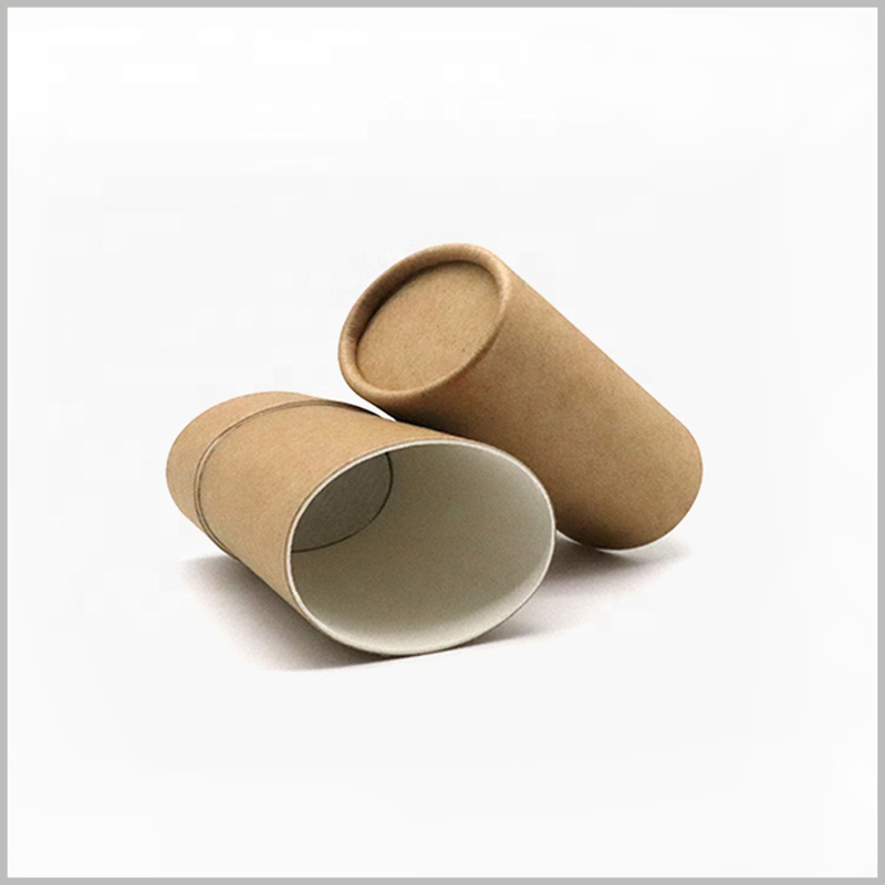 brown Oval deodorant packaging. The appearance of the kraft paper deodorant package is brown, with a classic visual effect, very attractive.