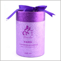 large cardboard tube gift packaging for skin care products.This exquisite skin care product packaging is used to store 500g of whitening powder.