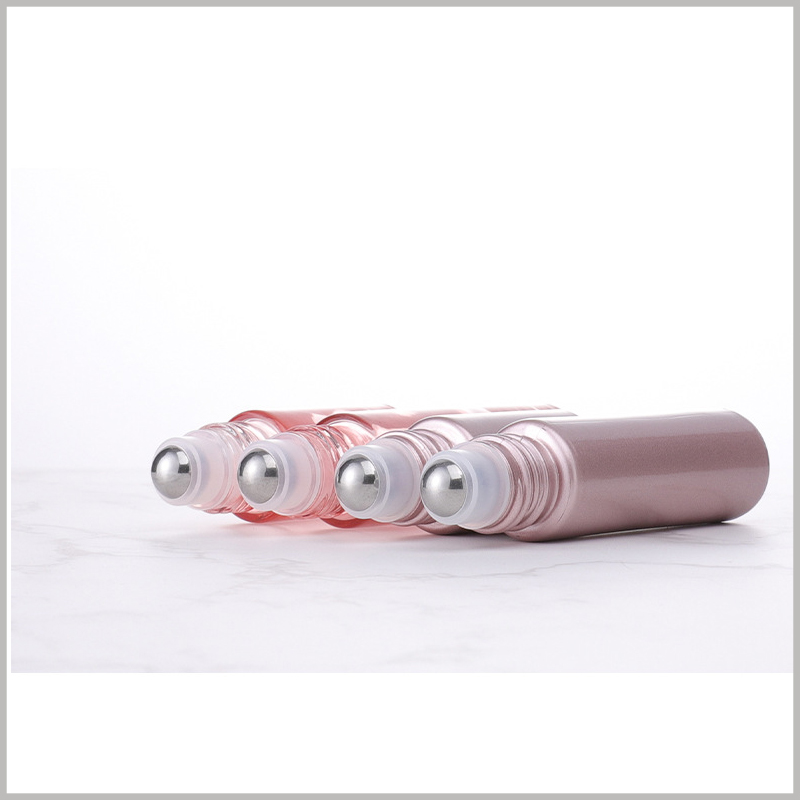 cheap Rose gold essential oil roller bottles with metal ball