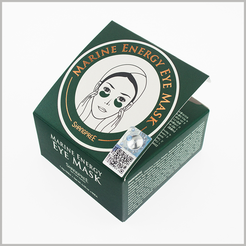 cheap small square skin care boxes for eye mask packaging,The packaging is customizable and printable so that the product and packaging can be perfectly matched.