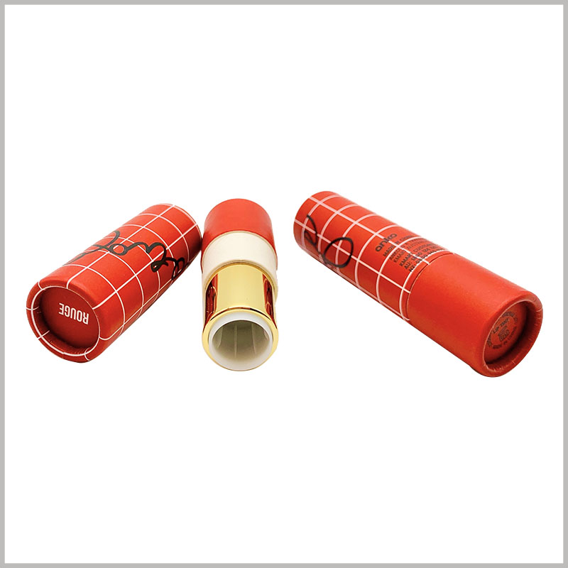 Custom creative eco friendly lipstick tubes boxes wholesale. Lipstick tubes use paper tubes as raw materials, making lipstick slogan packaging easier to print and environmentally friendly.