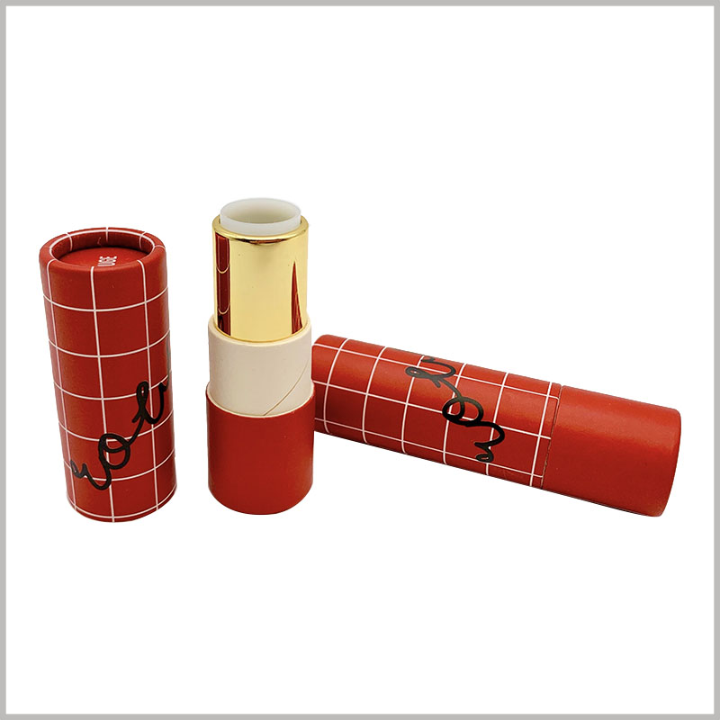 Custom creative eco friendly lipstick tubes wholesale. The customized paper tube packaging is used for lipstick empty tube, and the packaging design is determined according to the product characteristics.