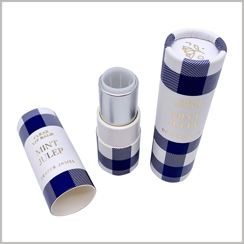creative empty lipstick tubes packaging. Rotate the bottom of the paper tube, you can push the lipstick up through the plastic tube, and use the product conveniently.