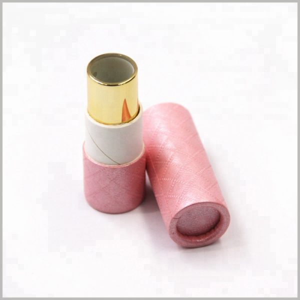 creative pink cosmetic tube packaging for lipstick,The use of printed paper tubes can increase the appearance of lipsticks and make lipsticks more unique.