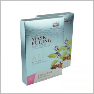 custom creative skin care boxes for hydrating face mask packaging.The packaging boxes have a strong sense of layering with emboss printing and 3D printing.