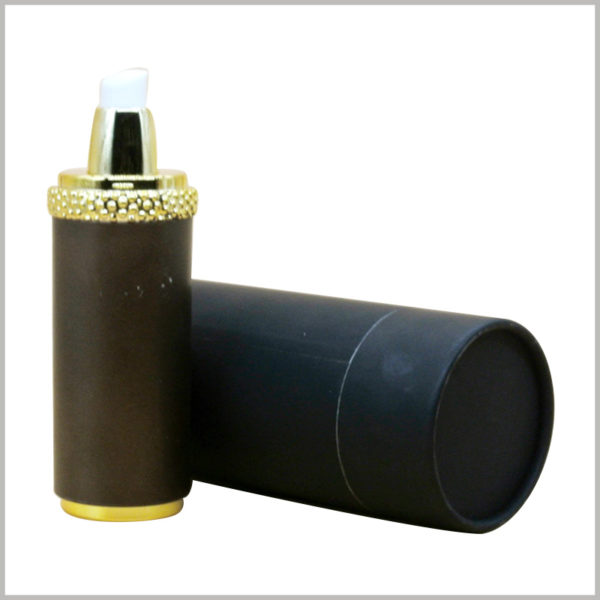 custom black cardboard tube packaging for shampoo box, The size of the customized package is determined according to the product, ensuring that the product and the package are perfectly matched.