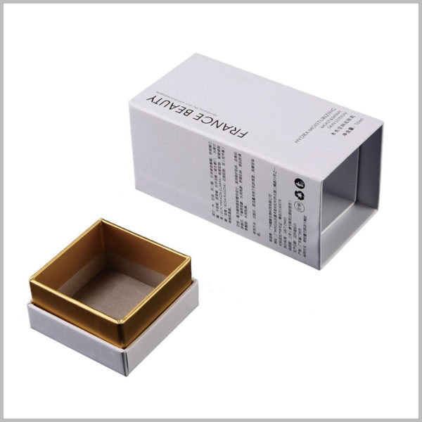 custom cardboard boxes for 50ml face lotion packaging, The packaging uses 1200g of gray board as the raw material, making the skin care product packaging strong and durable.
