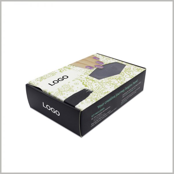 custom cheap packaging with logo for nail polish boxes. Packaging and printing logos will give brand value to products.