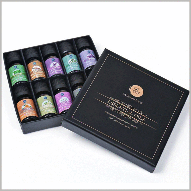 Essential oil packaging boxes for 10 bottles Cosmetic boxes