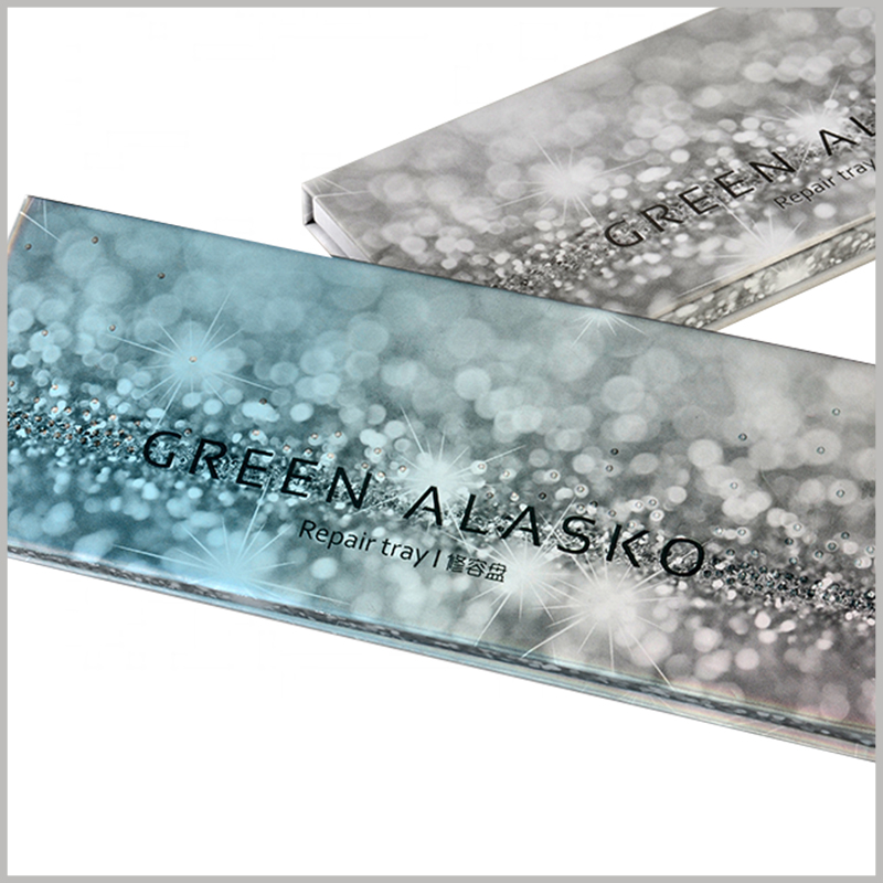 custom eyeshadow palette packaging boxes. The customized eye shadow palette packaging and printing has a brand name, which is an important way for brand establishment and promotion.