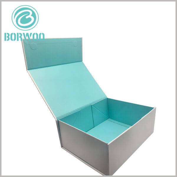 custom foldable magnetic gift box for skincare packaging, the inside of the box can be printed with content or agreed color