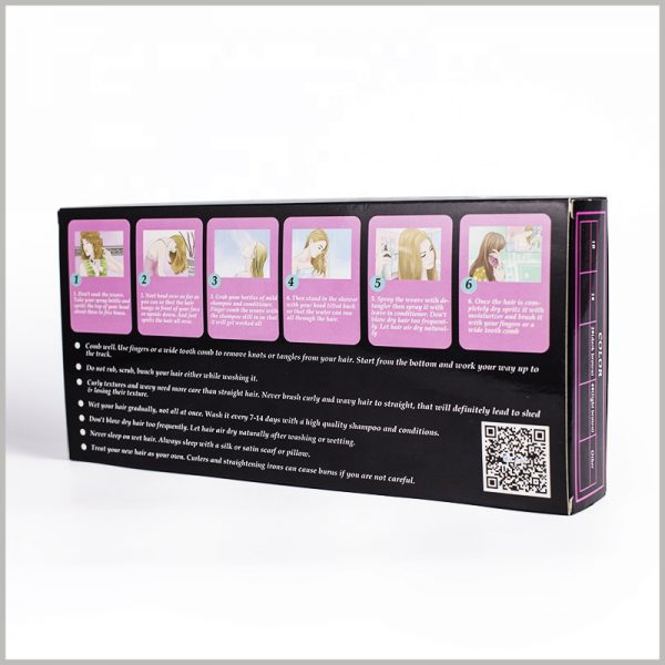 custom foldble packaging for hair products