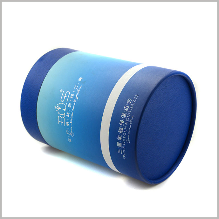 Large diameter paper tubes packaging for Moisturizing skincare boxes