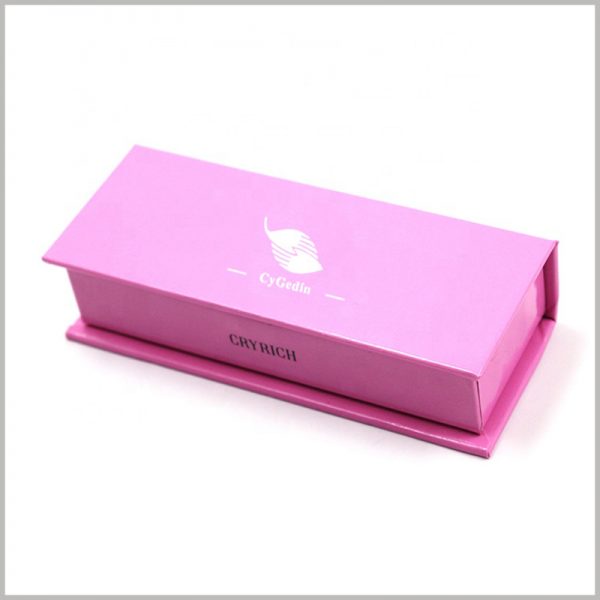 custom liquid lipstick packaging boxes for single bottle. The thickness of hard cardboard boxes packaging is 2mm, which has high sturdiness and durability.