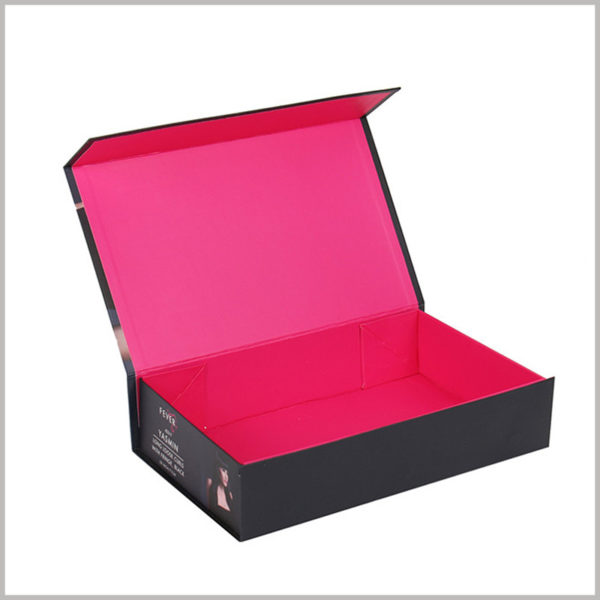 custom packaging boxes for wig collection.This is a book-shaped box that can be easily opened, and can be opened like a book.