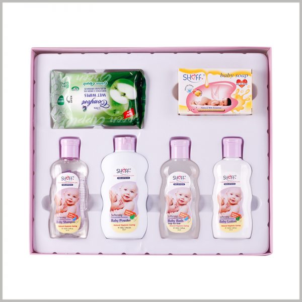 custom packaging for baby care products.Integrating different types and quantities of baby care products into gift boxes can better reflect the value of the products.