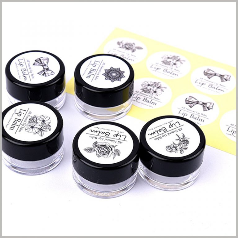Round printable labels for lip balm Cosmetic labels