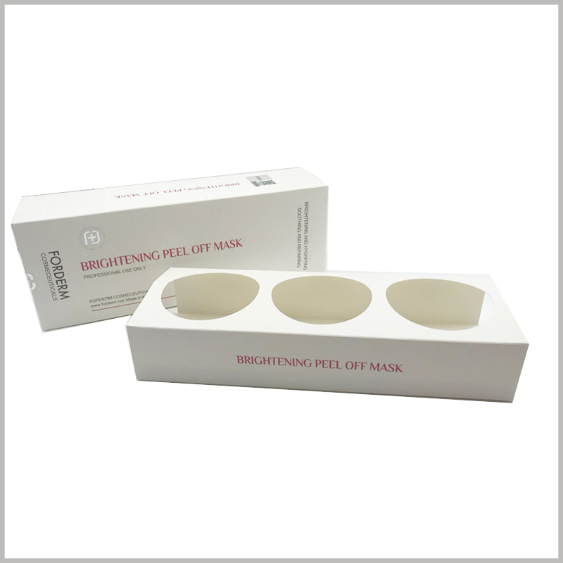 Custom skin care packaging boxes wholesale. Printing brand content and promotional content on the packaging box has a high cost-effectiveness in promoting products.