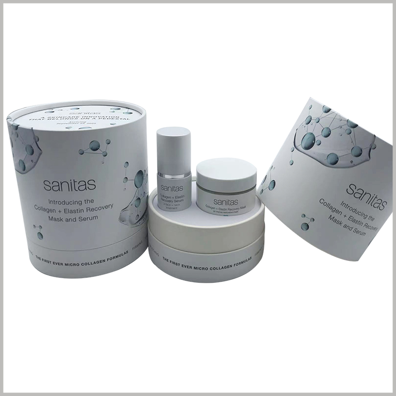 Custom skin care products packaging tubes, EVA can be used to fix the bottle in a specific form for display and promotion.