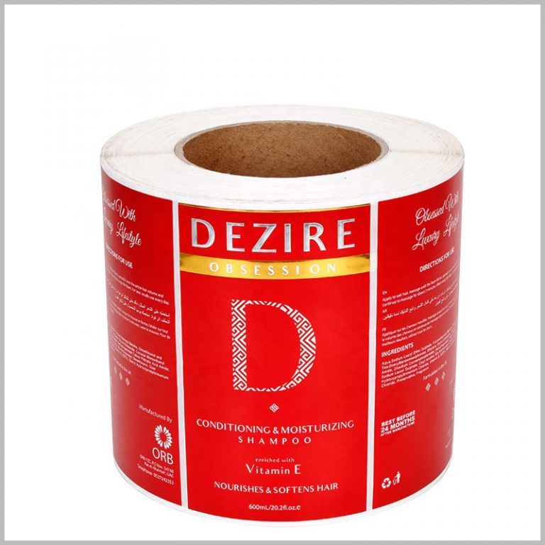 Custom waterproof labels for shampoo bottles Labels wholesale