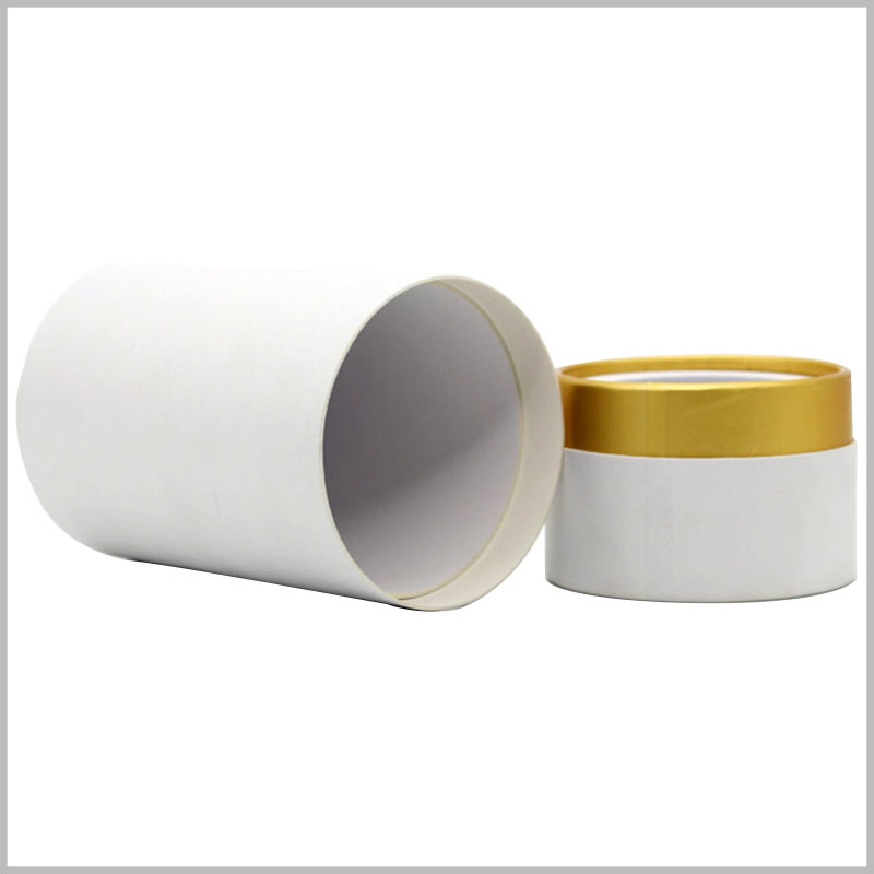 custom white cardboard tube packaging for perfume boxes, Custom packaging will make the product and packaging match perfectly.