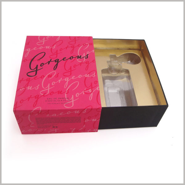drawer packaging box for perfume sample box. We can provide you with many styles of perfume packaging boxes, stock or customized perfume packaging.
