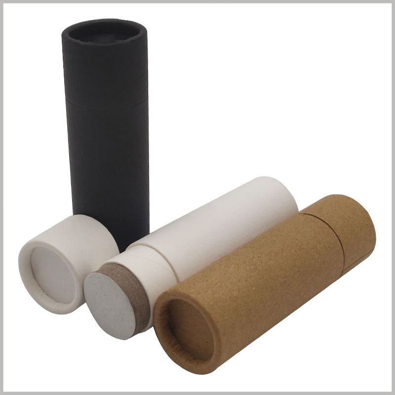 Custom eco friendly cardboard deodorant tubes packaging without printed. The 74ml deodorant packaging has specific specifications, and the packaging can be used directly for the product.