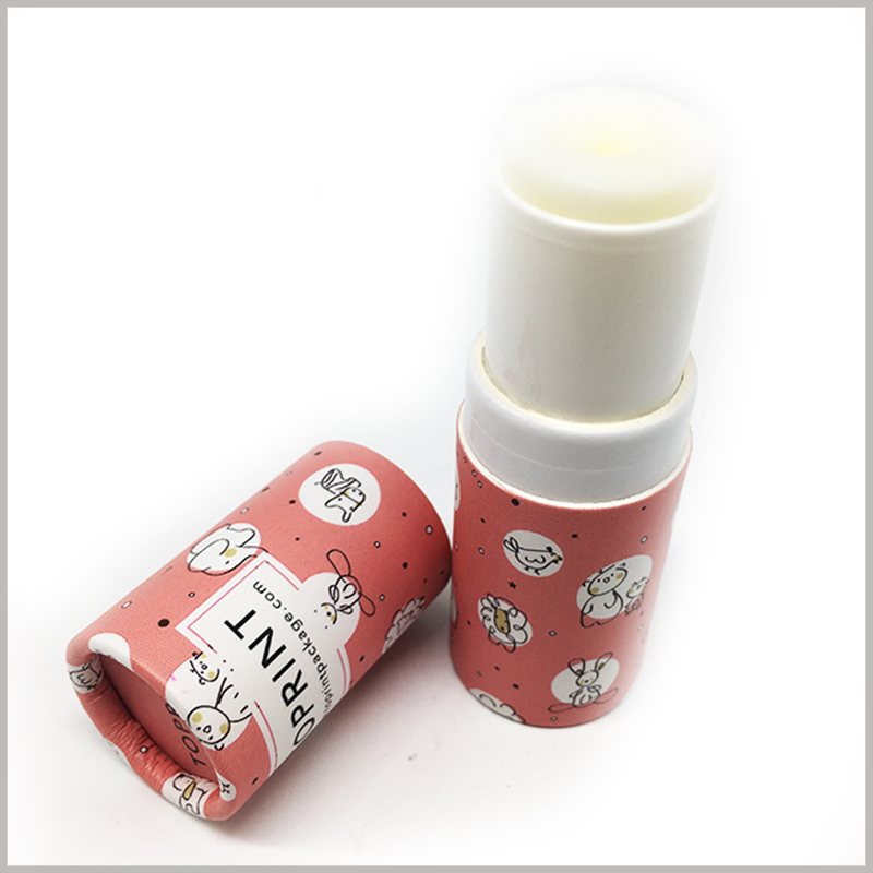 eco friendly paper lip balm tubes empty. Custom paper tube packaging is used for lip balm, and the printed content is carefully designed to attract customers' attention.