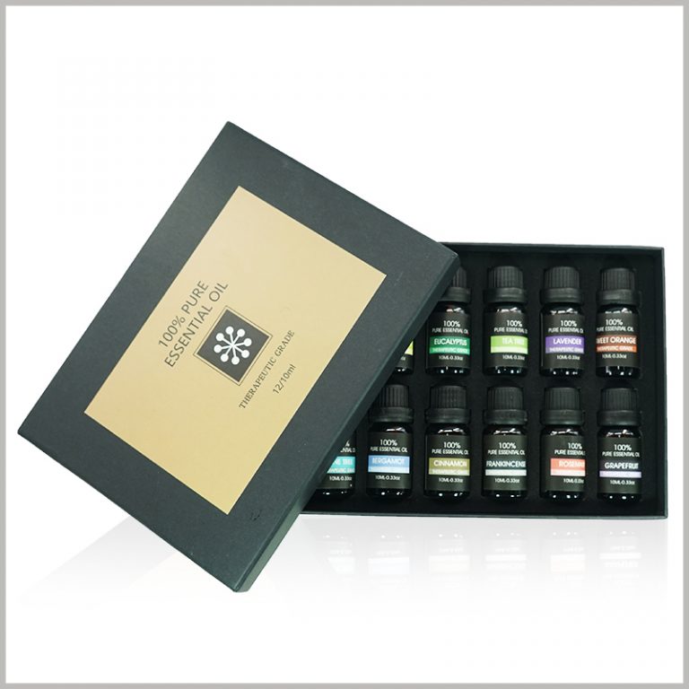 Essential oil packaging with EVA insert for 12 bottles | Cosmetic boxes