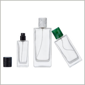high-end perfume bottle with resin cover