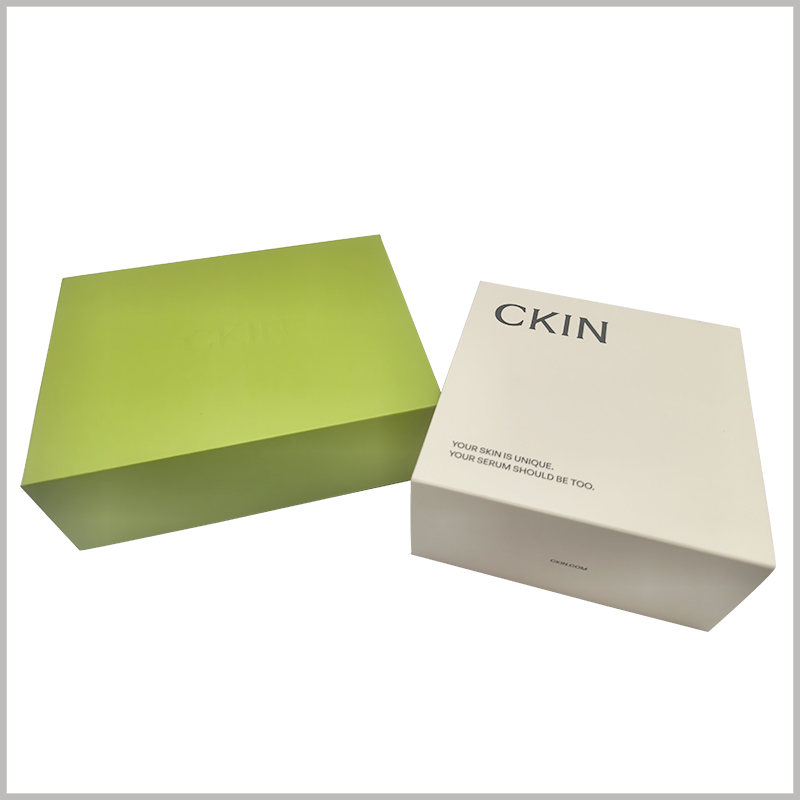 High quality Dual-bottle Skincare packaging Set with Paper Insert, unique design can enhance the appeal of products and brands