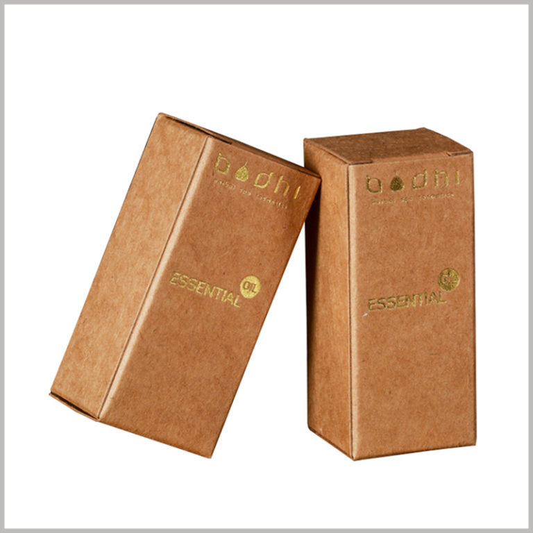 Kraft paper packaging for 10ml essential oil boxes | Cosmetic boxes