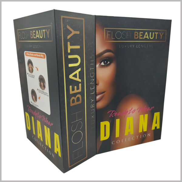 large hair extension packaging boxes wholesale