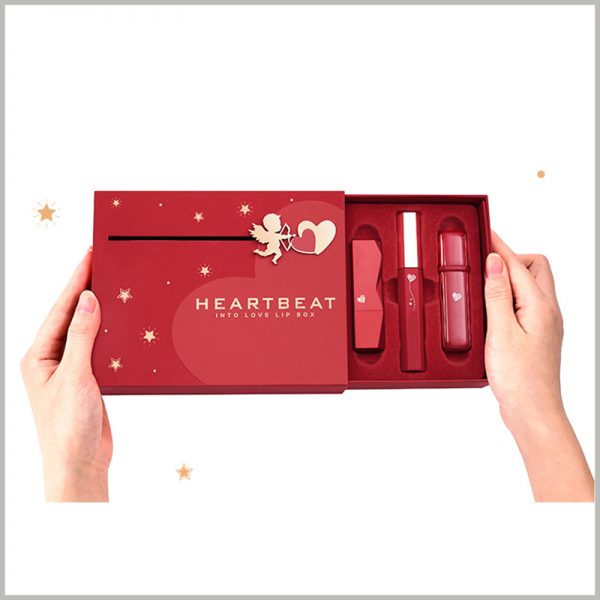 lipstick gift boxes set with Flocking blister
