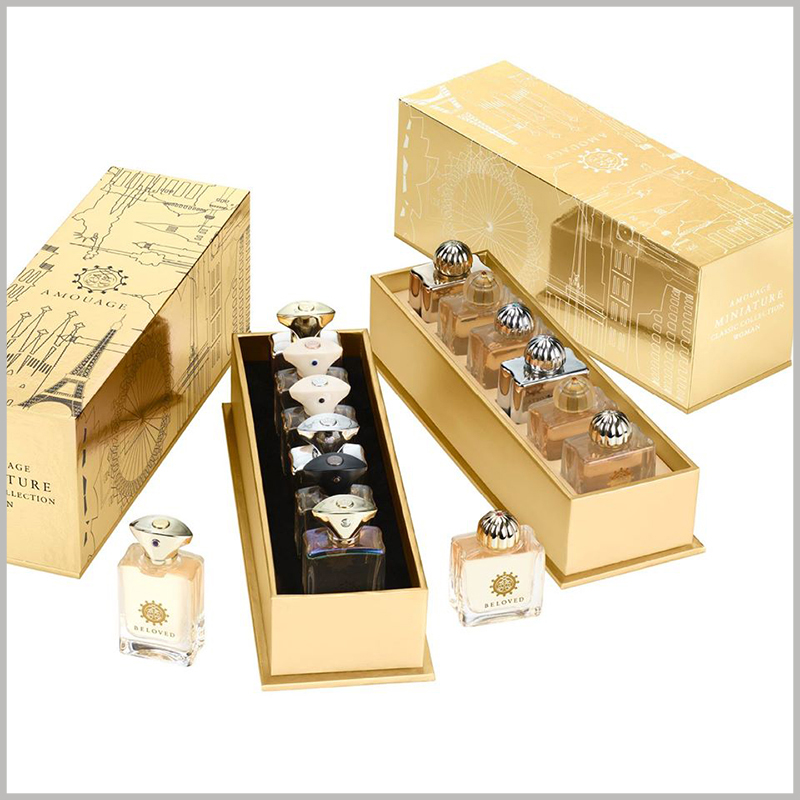 Wholesale Luxury Cosmetics Perfume Bottle Boxes Custom Paper Drawer Perfume  Gift Packaging Box With Logo