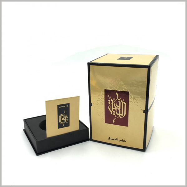 luxury small gold cardboard boxes for perfumes packaging,to help you to boost your sales of good perfume