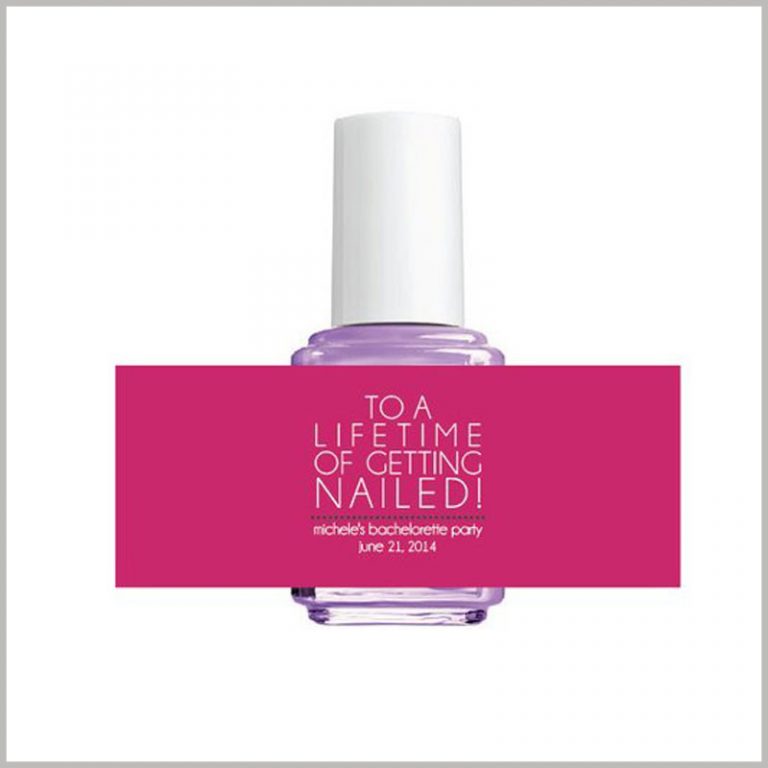 Custom labels for nail polish bottles Cosmetic labels
