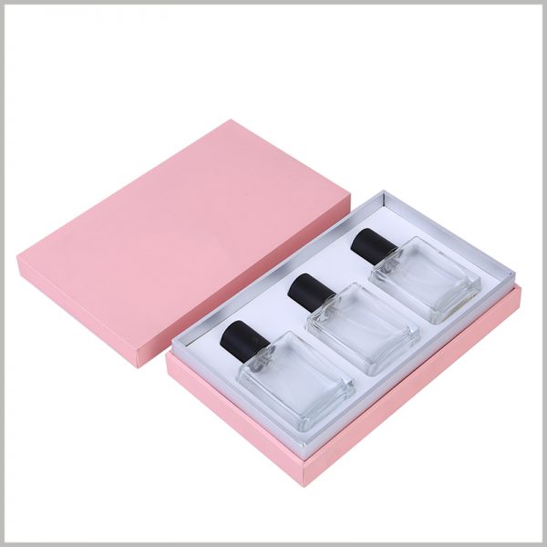 perfume packaging boxes wholesale. The custom-made perfume boxes have EVA inside to fix the perfume bottle.