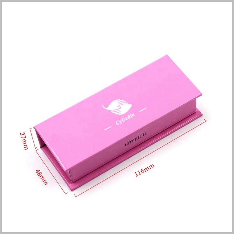 red liquid lipstick packaging boxes for single bottle. The size of the lip gloss packaging is 116mm×48mm×27mm, which is of reference value. However, we will still provide customizable packaging based on the characteristics of the product.