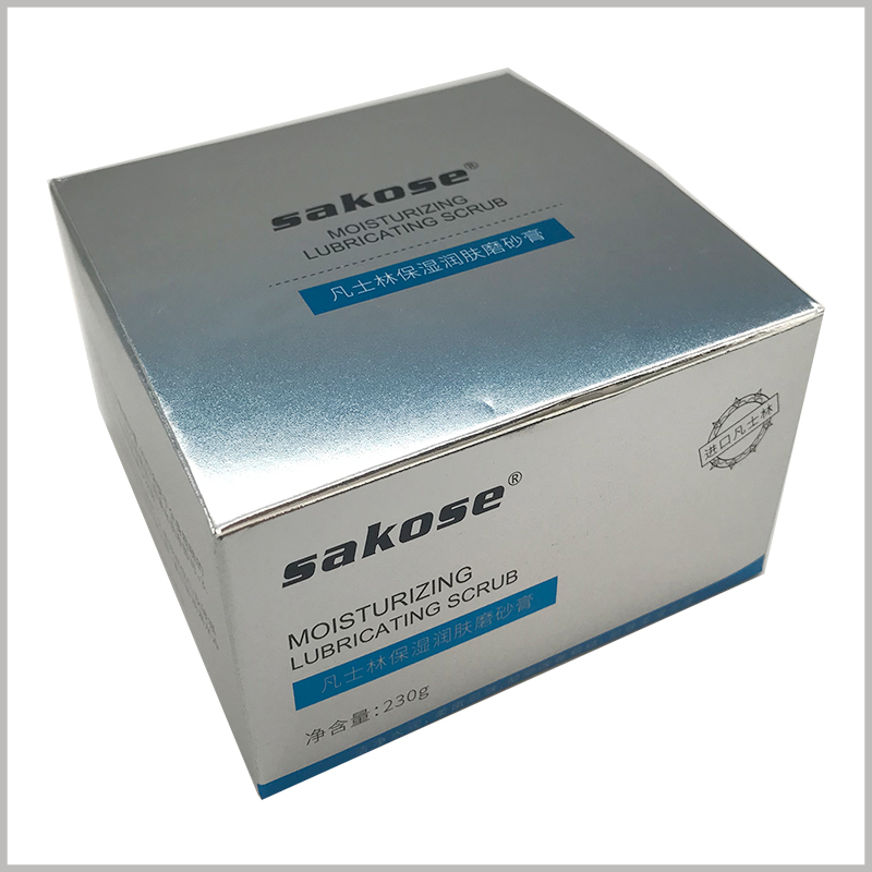 skincare packaging for moisturizing lubricating scrub