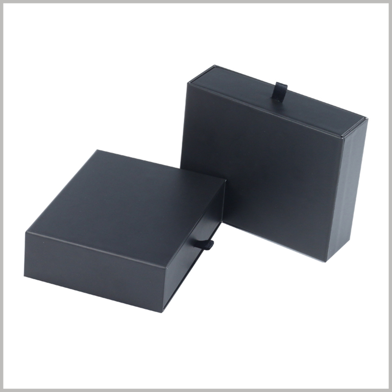 Custom small black cardboard boxes packaging wholesale,Relevant information can be printed on the surface of the package to increase the uniqueness of the package.