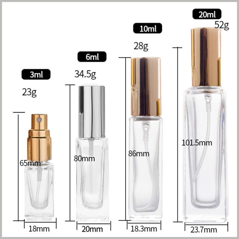 Wholesale Glass Openable Mini Perfume Bottle 