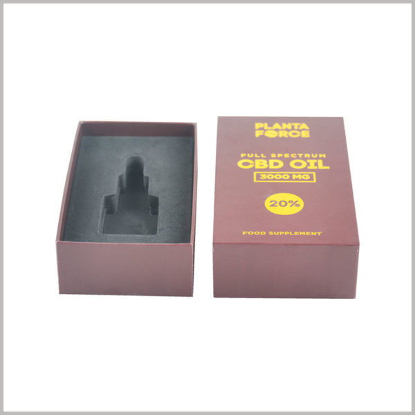 Custom small rectangle gift boxes for CBD essntial oil packaging.Handmade gift boxes have the right hardness and thickness and play an important role in product promotion.