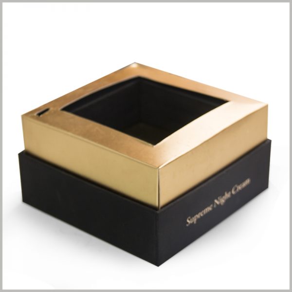 small square cardboard boxes with insert card,The tray formed by gold cardboard can effectively fix the product and protect the value of the product.