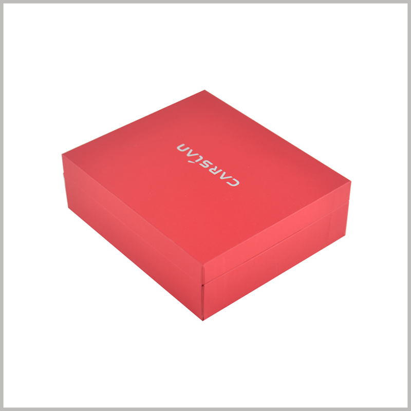 square lipstick gift boxes for 2 pieces. The high-end cosmetic gift box uses 1200gsm gray board and 157gsm coated paper as the main raw materials.