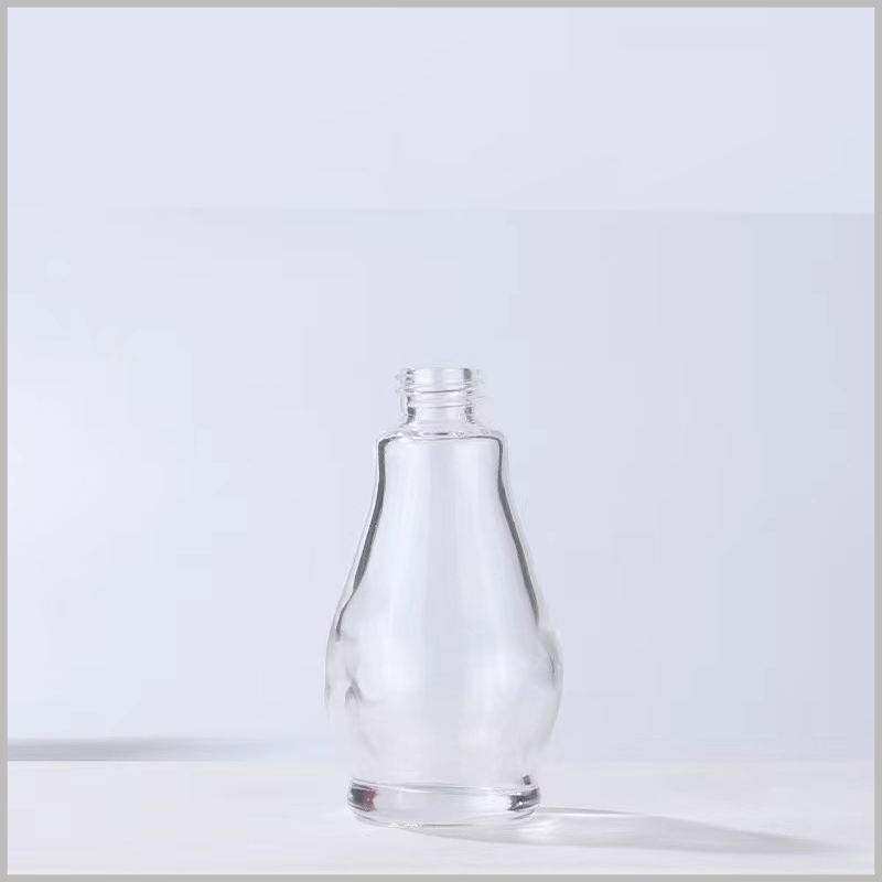 thick Gourd-shaped clear dropper bottle for essential oils