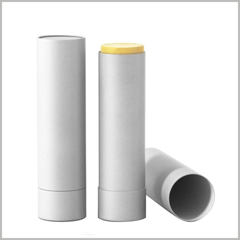 Custom white cardboard deodorant tubes packaging without printed. The inner side of the paper tube packaging has the characteristics of vegetable wax which can resist oil and waterproof, and effectively extend the service life of the product.