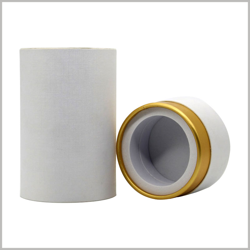 white cardboard tube packaging with eva insert. The base of the perfume tube packaging EVA is a good way to fix the perfume glass bottle to keep the perfume stable.